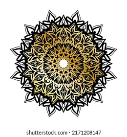 Circular pattern mandala art decoration elements.