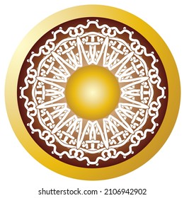 circular pattern mandala background, vector