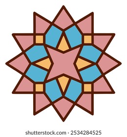 Circular Pattern Mandala Flower Rose Style Vector Lotus Leaves Henna Mehndi Meditation Tattoo Decoration Ornament Ethnic Oriental Coloring Book Page Practice Paint Print Screen Fabric Textile