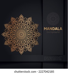 Circular pattern, mandala for Henna, Mehndi, tattoo, decoration, luxury mandalal, golden pattern