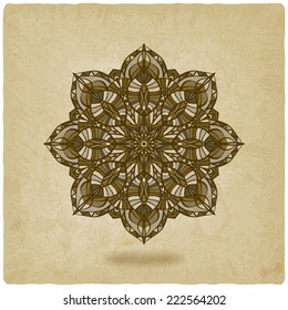 circular pattern mandala old background - vector illustration. eps 10