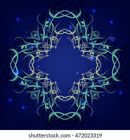 circular pattern mandala, vector