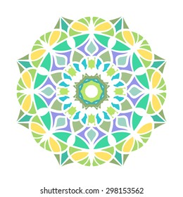 Circular pattern / Mandala/ Vintage decorative elements/ Islam, Arabic, Indian, ottoman motifs/ Vector illustration for greeting cards, invitations, and other printing and web projects