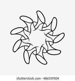 circular pattern on a gray background