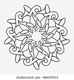 circular pattern on a gray background