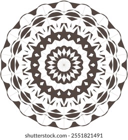 Circular pattern ornamental mandala for Henna, tattoo banner design, business card greeting card, poster, decoration vector