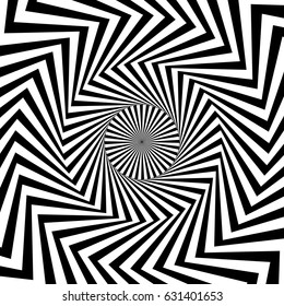 Circular pattern of radial, radiating lines. Monochrome starburst, sunburst element.