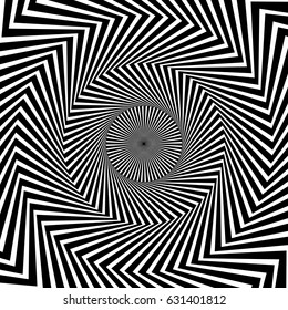 Circular pattern of radial, radiating lines. Monochrome starburst, sunburst element.