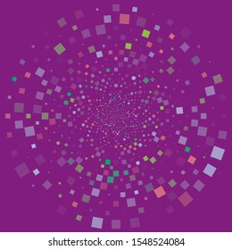 Circular pattern with random colorful Box .
