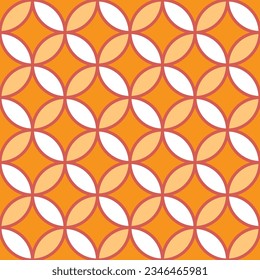 Circular pattern, seamless, creative printing, fabric screening or background images of all kinds
vector work type