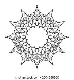 Circular pattern in the shape of a mandala unique