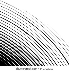 Circular pattern with spiral, swirl element. Abstract geometric illustration