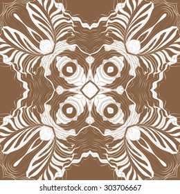 Circular  pattern of striped  motif, stripes, stars, spots,  cross. Hand drawn.