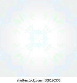 Circular   pattern of  striped motif, stripes,   doodles, spots. Hand drawn.