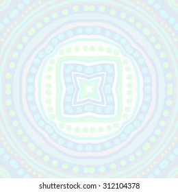 Circular   pattern of striped motif, stripes,ellipses, stars. Hand drawn.