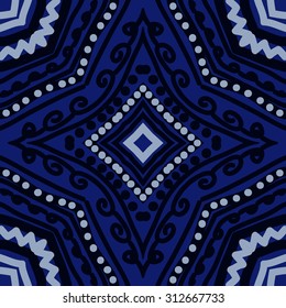 Circular   pattern of striped motif, stripes,ellipses,spirals, zigzag, stars, doodles. Hand drawn.