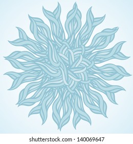 Circular pattern with swirls