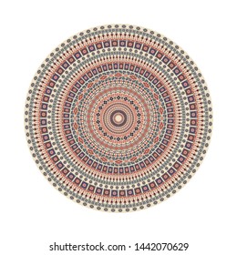 Circular pattern in traditional Palestinian style, vector design element