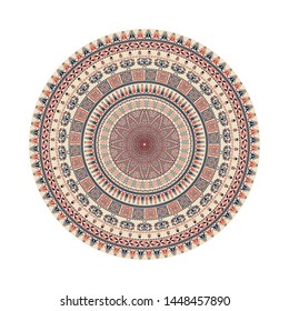 Circular pattern in traditional Palestinian style, vector design element