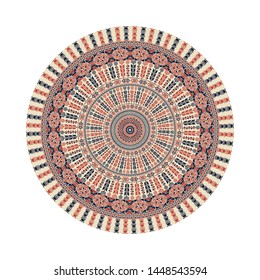Circular pattern in traditional Palestinian style, vector design element