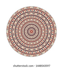 Circular pattern in traditional Palestinian style, vector design element