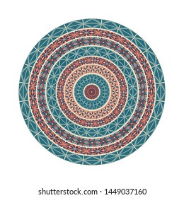 Circular pattern in traditional Palestinian style, vector design element
