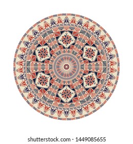 Circular pattern in traditional Palestinian style, vector design element