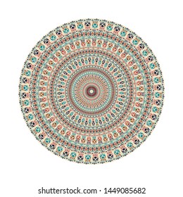 Circular pattern in traditional Palestinian style, vector design element