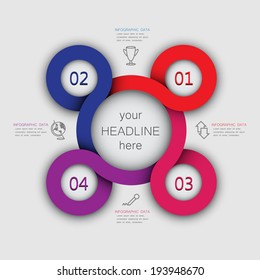 circular pattern / turn data element vector template