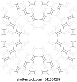 Circular    pattern  of zodiac  motif, doodles, objects,Gemini  signs. Hand drawn.