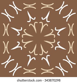 Circular   pattern  of zodiac  motif, doodles, objects, Aries,Pisces signs. Hand drawn.