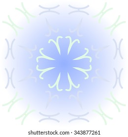 Circular   pattern  of zodiac  motif, doodles, objects, Aries,Pisces signs. Hand drawn.