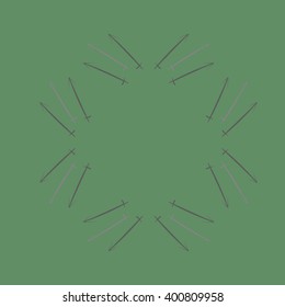 Circular  pattern of zodiac motif,sagittarius,copy space. Hand drawn.