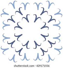 Circular pattern of zodiac signs, doodles,  object,aries, copy space. Hand drawn.