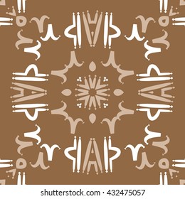 Circular  pattern of zodiac signs, doodles,  object,aries,libra, stripes, spot,star. Hand drawn.