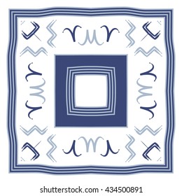 Circular  pattern of zodiac signs, doodles,  object,aries,aquarius, stripes,spot,quadrangle. Hand drawn.
