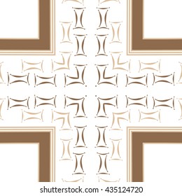 Circular   pattern of zodiac signs, doodles,  object,gemini,cross, stripes, copy space. Hand drawn.