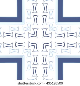 Circular   pattern of zodiac signs, doodles,  object,gemini,cross, stripes, copy space. Hand drawn.