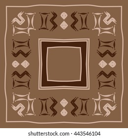 Circular  pattern of zodiac signs, doodles,  object, gemini,aquarius, stripes, spot,quadrangle, copy space. Hand drawn.
