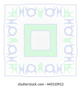 Circular  pattern of zodiac signs, doodles,  object, taurus,pisces,quadrangle,spot, stripe, copy space. Hand drawn.