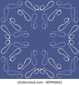 Circular   pattern of zodiac signs, doodles,lions,object. Hand drawn.