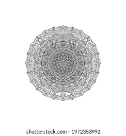 Circular patterns in form of mandala for Henna, Mehndi, Striped art can be found from a variety of cultures, such as India, Islam, Arabic, Chinese, Hindu. it is for a tattoo, decoration, ornament.