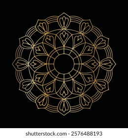 Circular patterns forming mandala background
