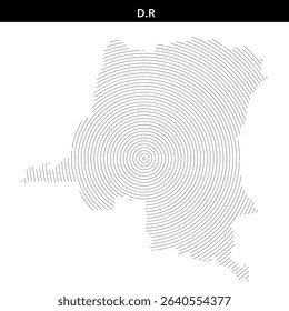 Circular patterns illustrate geographical elements in a minimal style.