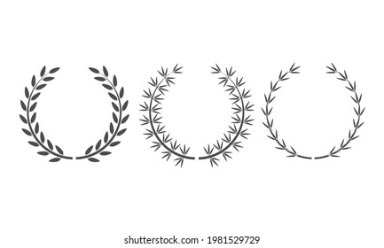 El marco petiol circular se utiliza como marca para la insignia