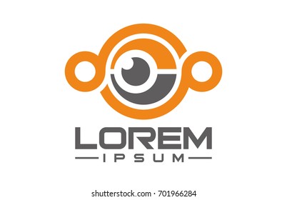 circular photography lens focus logo