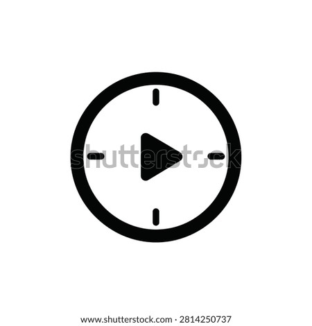 Circular play with four small dash marks arranged around the perimeter border