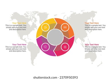 Circular Process Infographic For PowerPoint Templates 4