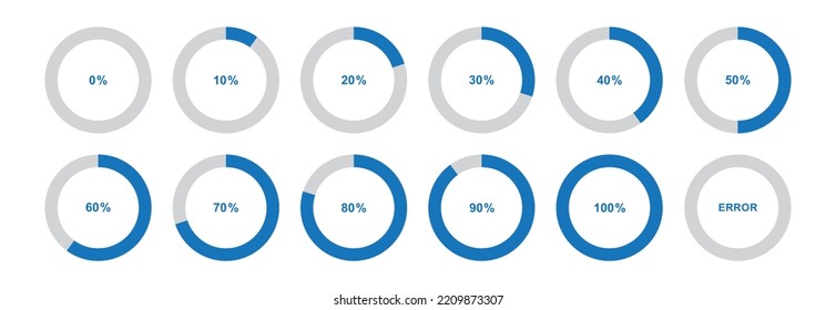 Circular Progress Icon. Indicator Loading Icon, Vector Illustration