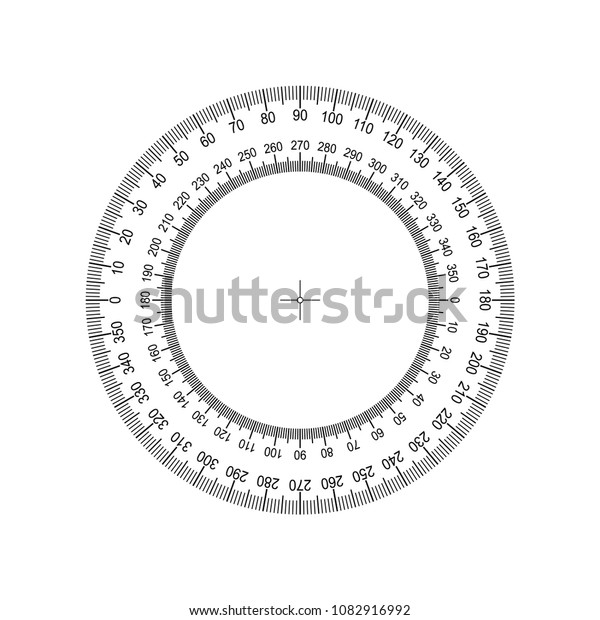 Circular
Protractor. Protractor grid for measuring degrees. Tilt angle
meter. Measuring tool. Measuring circle scale. Measuring round
scale, Level indicator, circular meter
EPS10